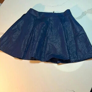 Banana‎ Republic Navy pleated skirt  with metallic threading. Size 6P